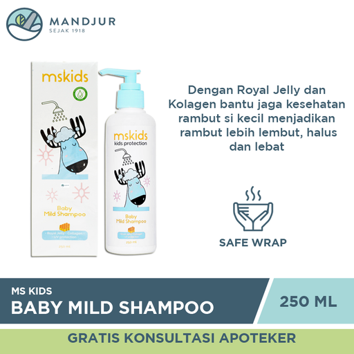 Ms Glow Kids Baby Mild Shampoo 250 ML - Apotek Mandjur