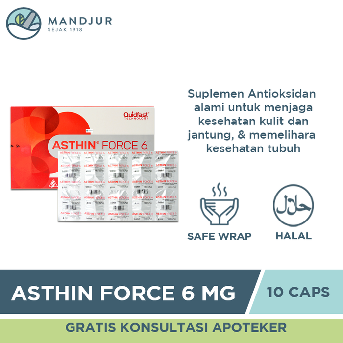 Asthin Force 6 Mg 10 Kapsul - Apotek Mandjur