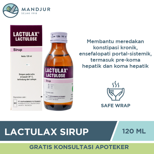 Lactulax Sirup 120 ML - Apotek Mandjur