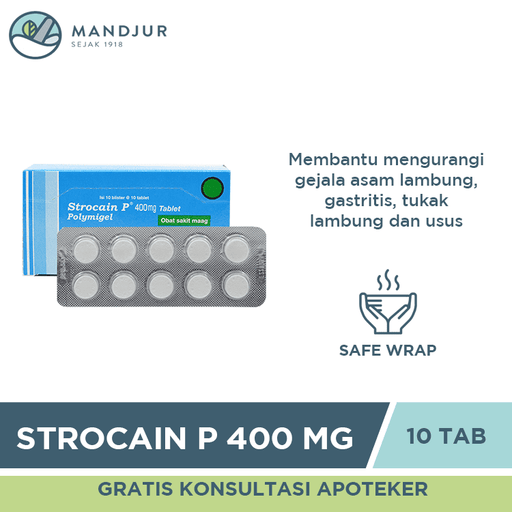 Strocain P 400 Mg 10 Tablet - Apotek Mandjur