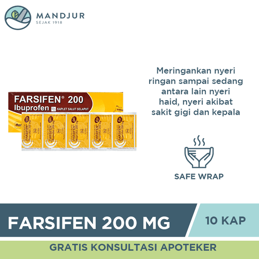 Farsifen 200 mg 10 Tablet - Apotek Mandjur