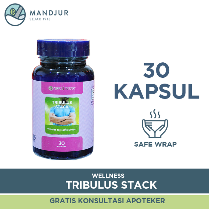 Wellness Tribulus Stack Isi 30 Kapsul