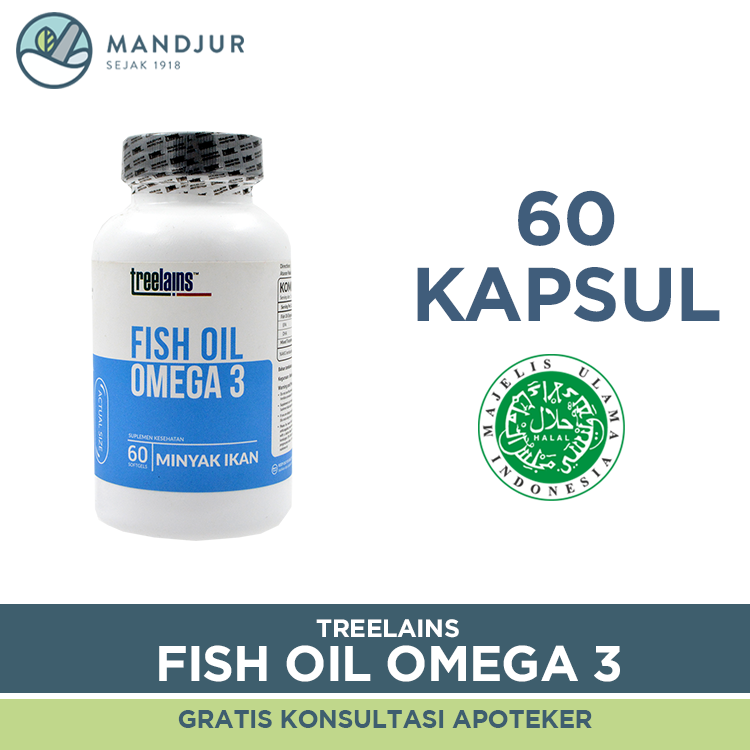 Treelains Fish Oil Omega3 60 Kapsul — Apotek Mandjur