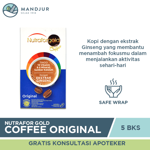 Nutrafor Gold Coffee Original - Apotek Mandjur