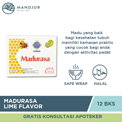 Madurasa Lime Flavor (Dus Isi 12 Sachet) - Apotek Mandjur