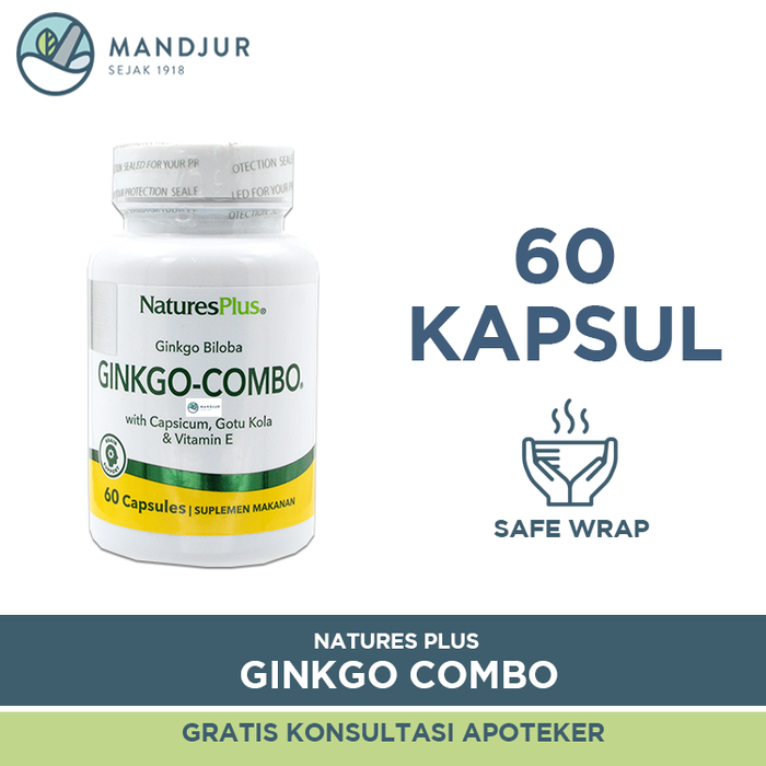 Natures Plus Ginkgo-Combo 60 Kapsul