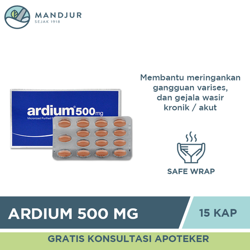 Ardium 500 Mg 15 Tablet - Apotek Mandjur