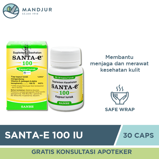Santa-E 100 IU 30 Kapsul - Apotek Mandjur