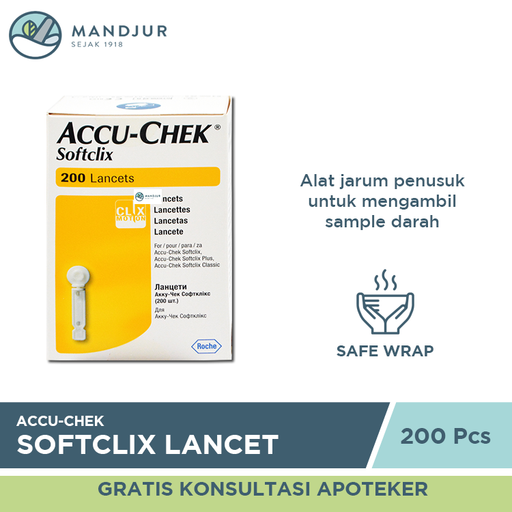 Accu-Chek Softclix 200 Lancets - Apotek Mandjur