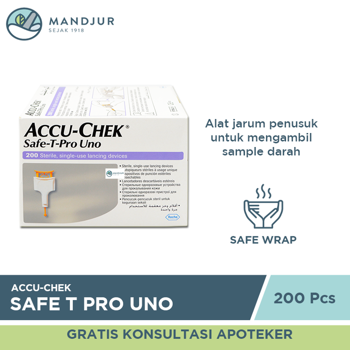 Accu-Chek Safe T Pro Uno 200 Pcs