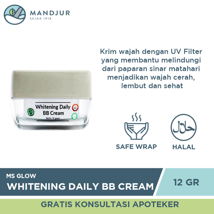 Ms Glow Whitening Daily BB Cream 12 Gr - Apotek Mandjur