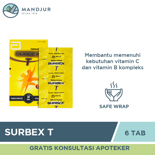 Surbex T Strip 6 Tablet - Apotek Mandjur