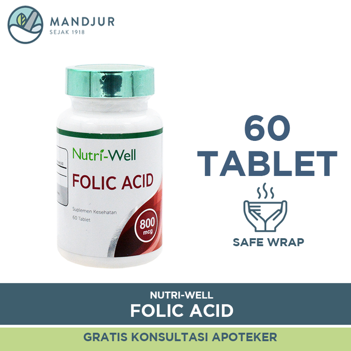 Nutriwell Folic Acid 60 Tablet - Apotek Mandjur