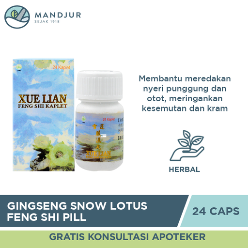 Ginseng Snow Lotus Feng Shi Pill Isi 24 - Apotek Mandjur