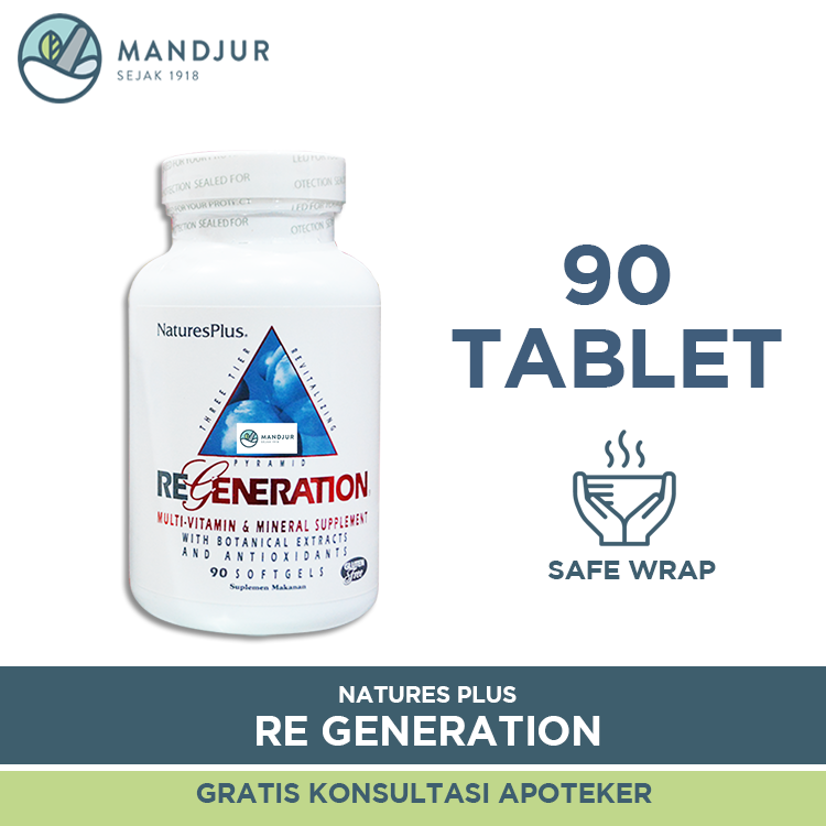 Natures Plus Regeneration Multivitamin Dan Mineral 90 Softgel — Apotek