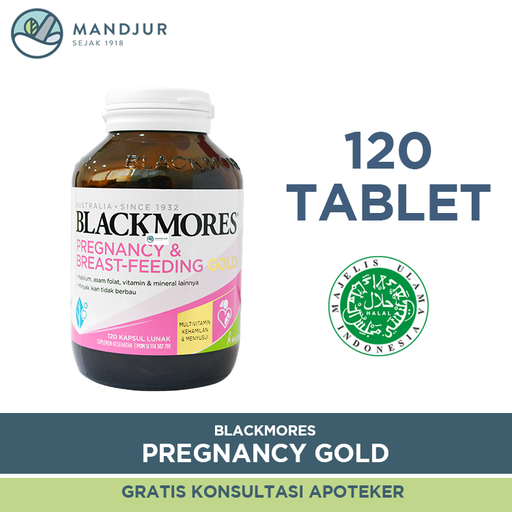 Blackmores Pregnancy & Breastfeeding Gold - Isi 120 Kapsul - Apotek Mandjur
