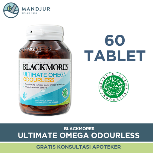 Blackmores Ultimate Omega Odourless 60 Tablet - Apotek Mandjur
