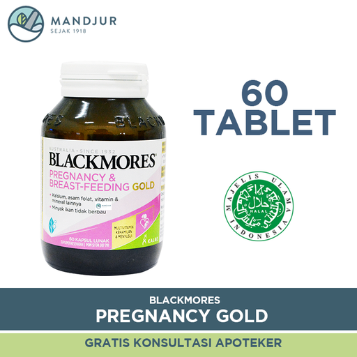 Blackmores Pregnancy & Breastfeeding Gold - Isi 60 Kapsul - Apotek Mandjur