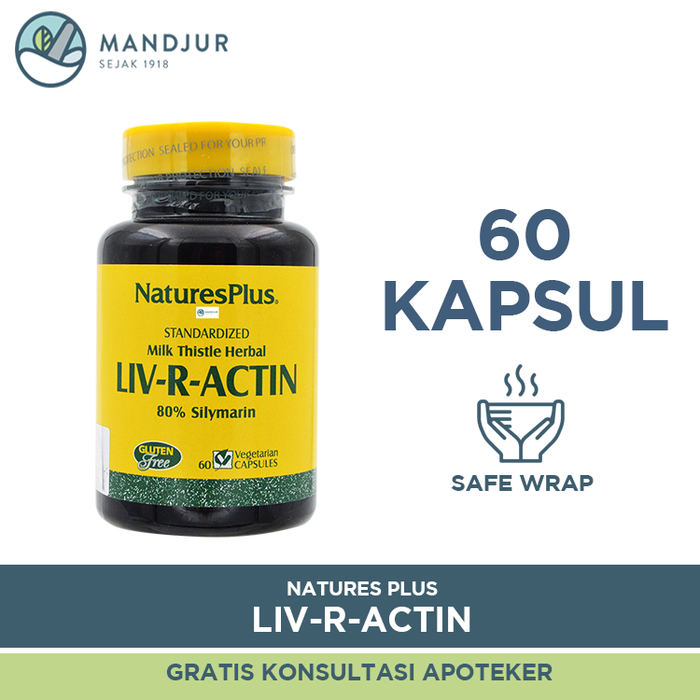 Natures Plus LIV-R-ACTIN 60 Kapsul