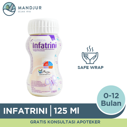 Nutricia Infatrini Susu Formula Bayi - 125 ML - Apotek Mandjur
