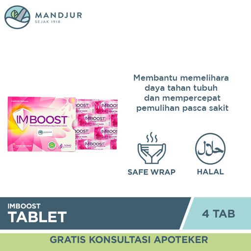 Imboost Tablet Strip Isi 4 - Apotek Mandjur