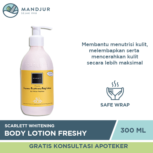 Scarlett Whitening Body Lotion Freshy 300 ML - Apotek Mandjur
