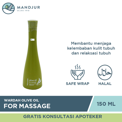 Wardah Olive Oil For Massage 150 ML - Apotek Mandjur