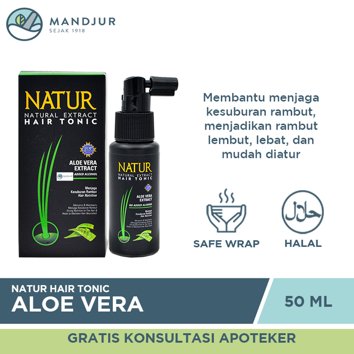 Natur Hair Tonic Aloe Vera Extract 50 ML