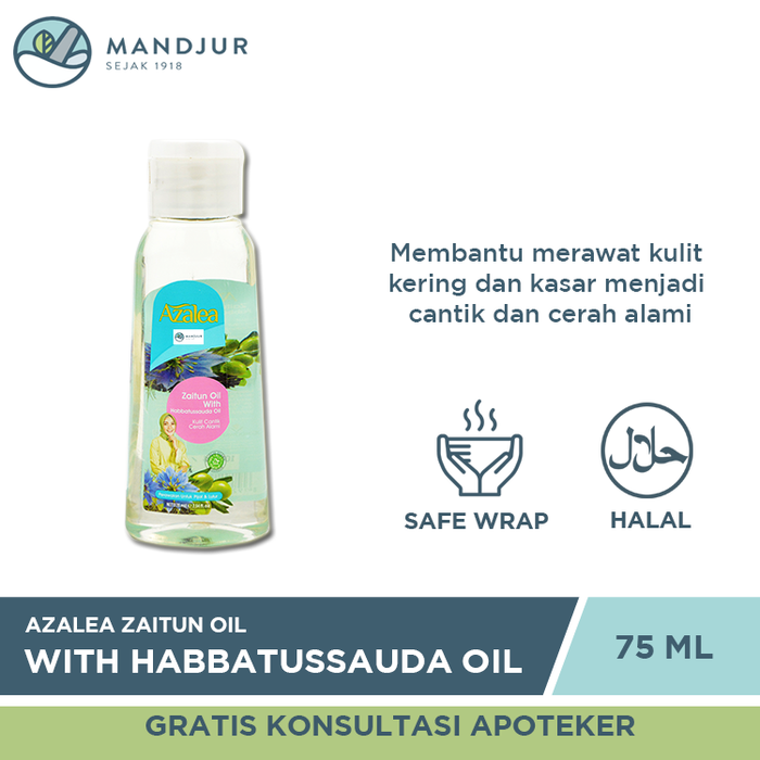 Azalea Zaitun Oil With Habbatussauda Oil 75 ML - Apotek Mandjur