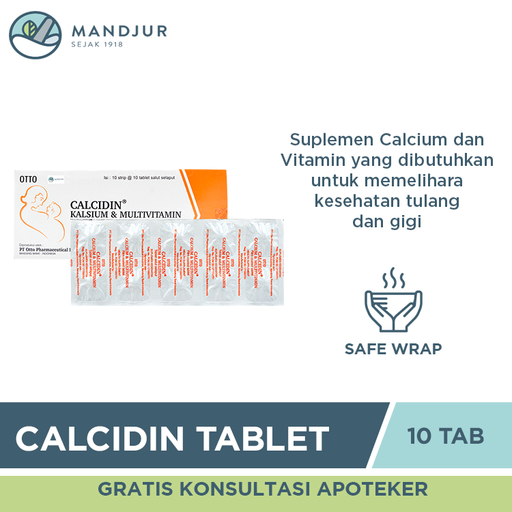 Calcidin 10 Tablet - Apotek Mandjur