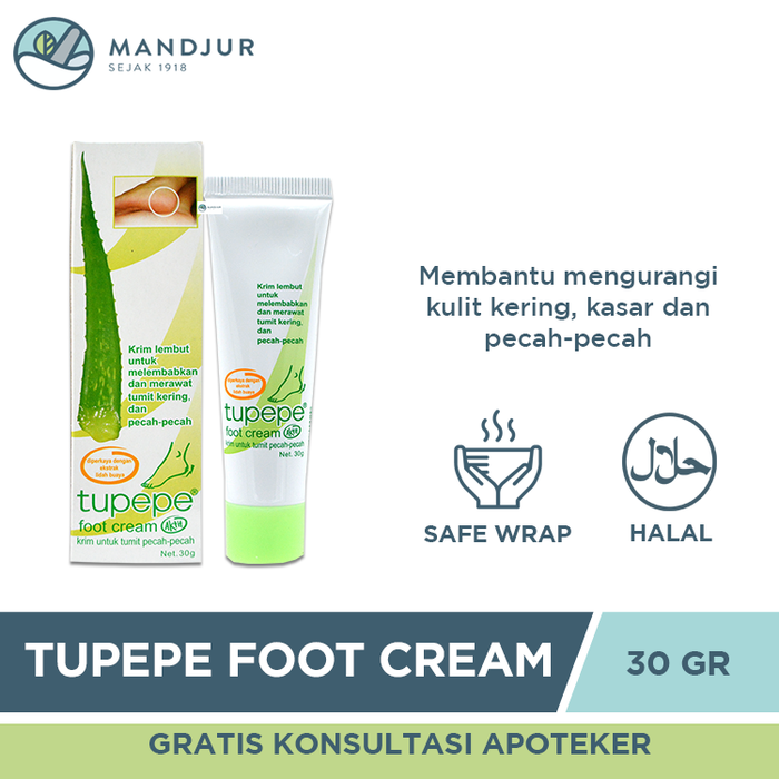 Tupepe Foot Cream 30 g - Apotek Mandjur