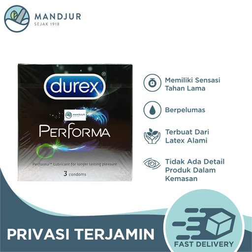 Kondom Durex Performa - Isi 3 - Apotek Mandjur
