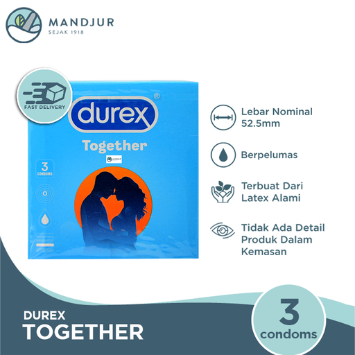 Kondom Durex Together - Isi 3 - Apotek Mandjur