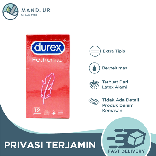 Kondom Durex Fetherlite - Isi 12 - Apotek Mandjur