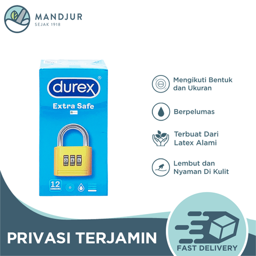 Kondom Durex Extra Safe - Isi 12 - Apotek Mandjur