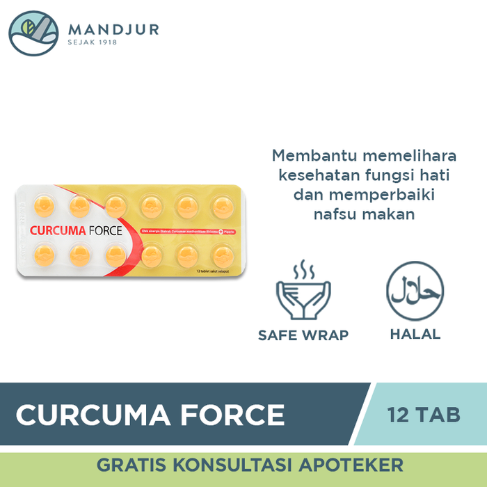Curcuma Force 12 Tablet - Apotek Mandjur
