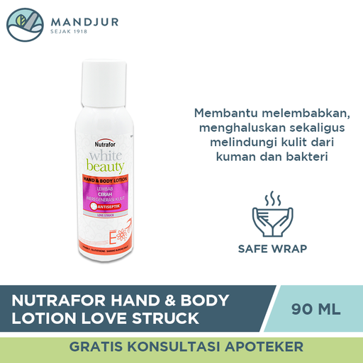 Nutrafor White Beauty Hand & Body Lotion Love Struck 90 ML - Apotek Mandjur