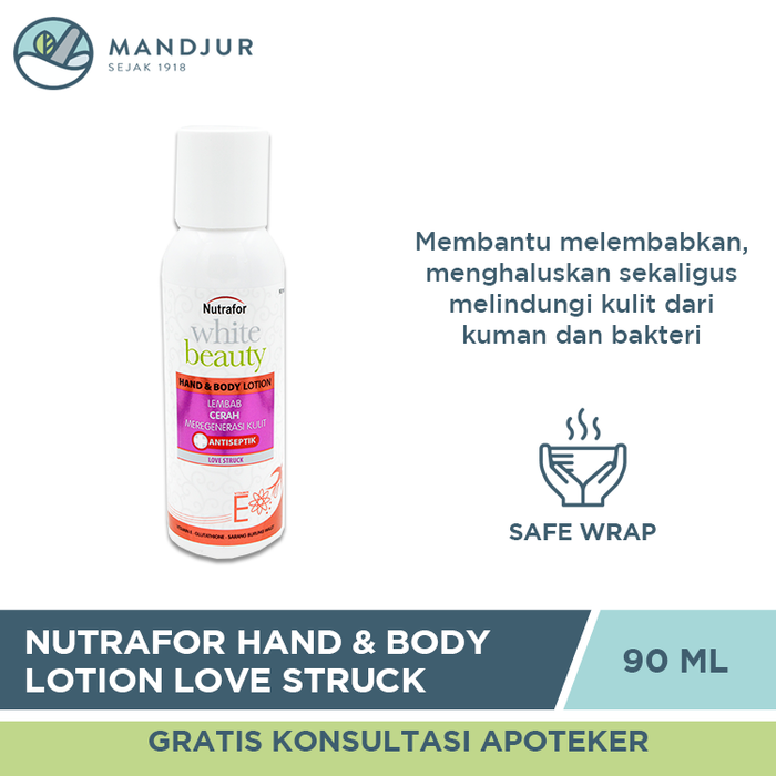 Nutrafor White Beauty Hand & Body Lotion Love Struck 90 ML
