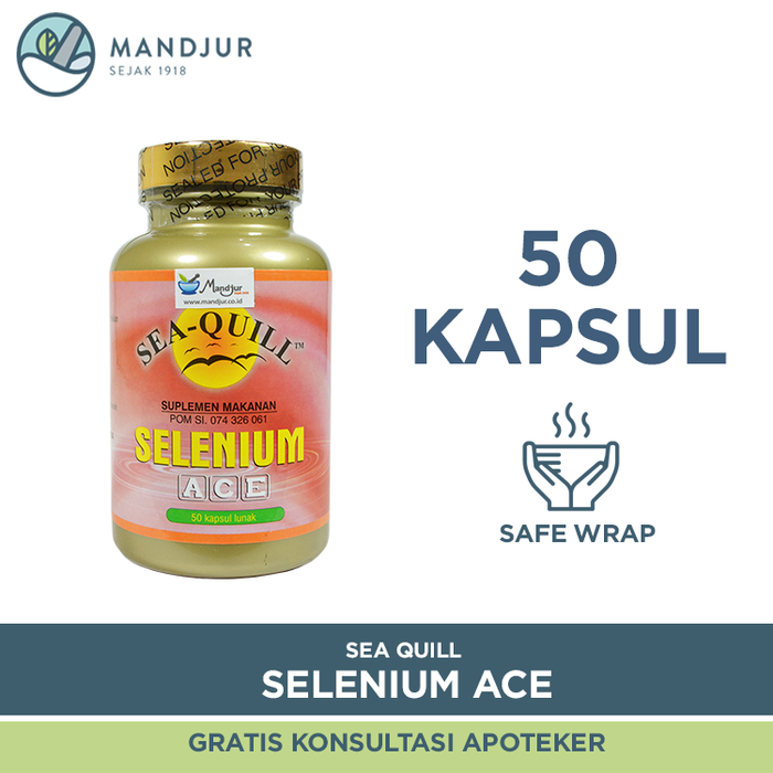 Sea Quill Selenium Plus ACE - Isi 50 Kapsul Lunak
