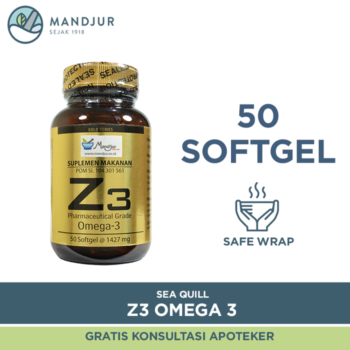Sea Quill Z3 Pharmaceutical Grade Omega 3 - Apotek Mandjur