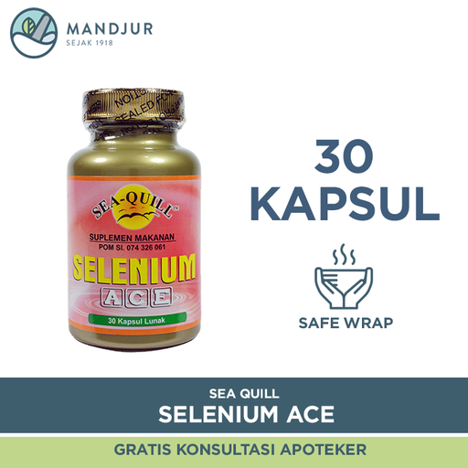 Sea Quill Selenium Plus ACE - Isi 30 Kapsul Lunak - Apotek Mandjur