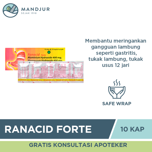 Ranacid Forte 10 Kaplet - Apotek Mandjur