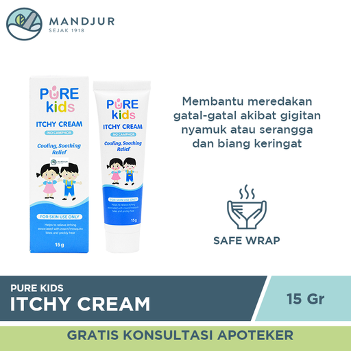 Pure Kids Itchy Cream 15 Gram - Apotek Mandjur