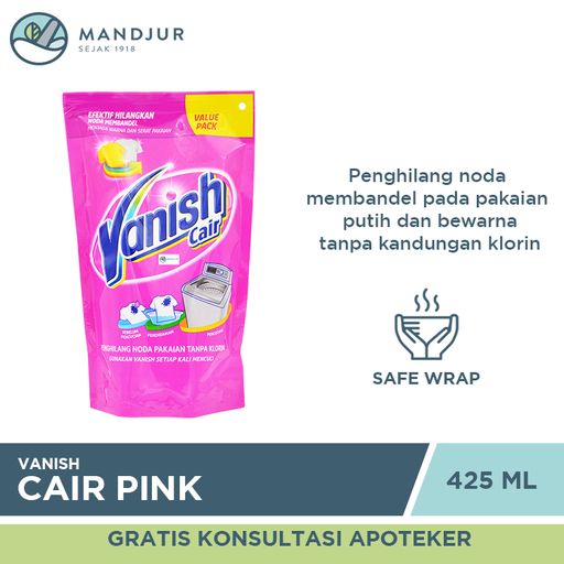 Vanish Cair Pink Pouch 425 ML - Apotek Mandjur