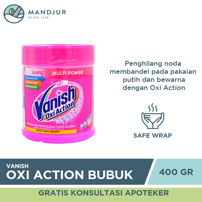 Vanish Bubuk Pink Oxi Action 400 Gr - Apotek Mandjur
