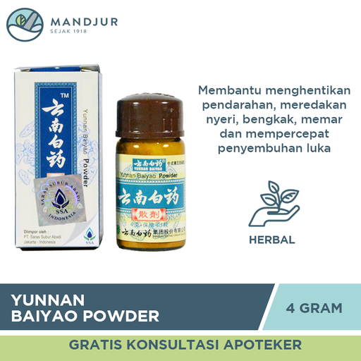 Yunnan Baiyao Powder - Apotek Mandjur