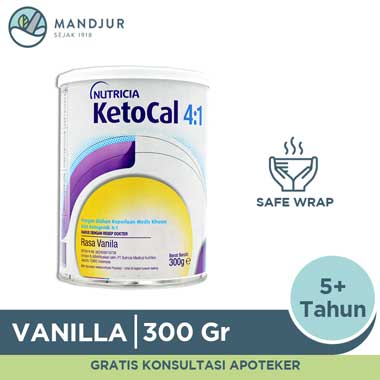 KetoCal 4:1 Vanilla 300 Gram - Apotek Mandjur