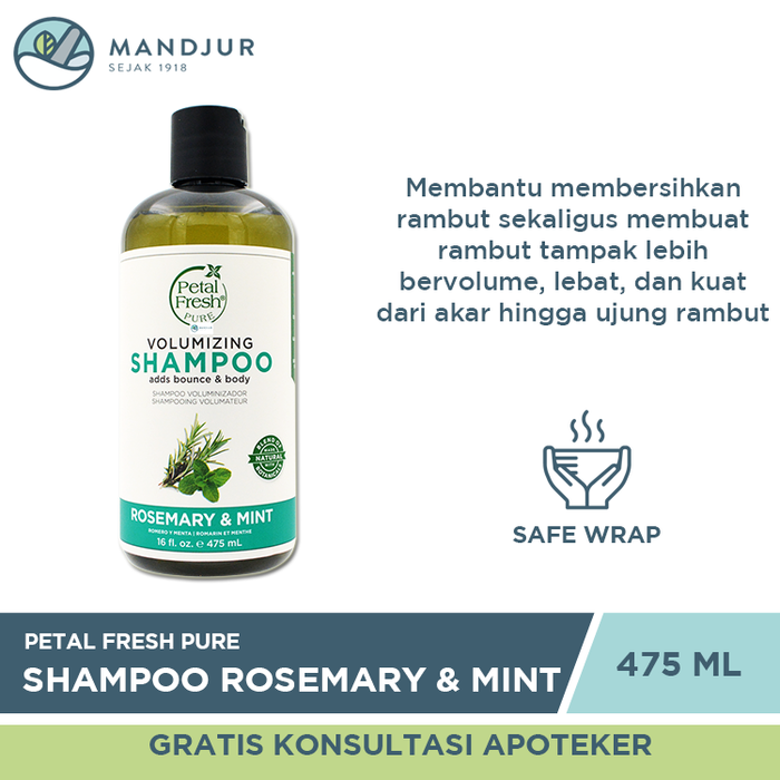 Petal Fresh Pure Shampoo Rosemary & Mint 475 ML