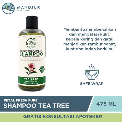 Petal Fresh Pure Shampoo Tea Tree 475 ML - Apotek Mandjur