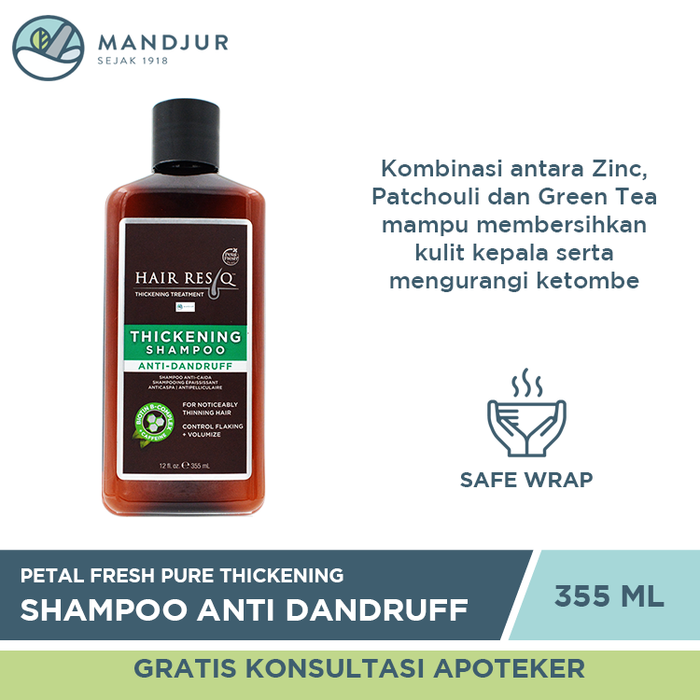 Petal Fresh Pure Thickening Shampoo Anti-Dandruff 355 ML